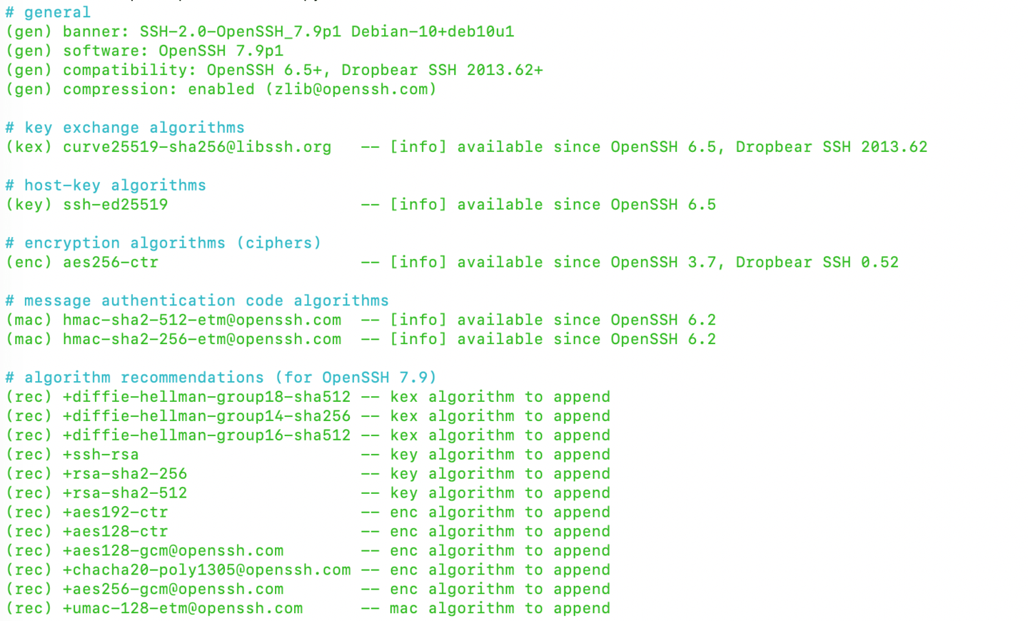 SSH, SSHScan, screenshot